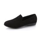 Romwe Solid Suede Penny Loafers