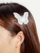 Romwe Embroidery Butterfly Hair Pin