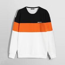 Romwe Men Color Block Pullover