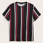 Romwe Guys Striped Short Sleeve T-shirt