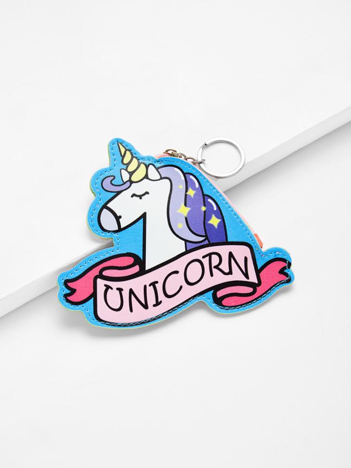 Romwe Unicorn Design Purse Bag