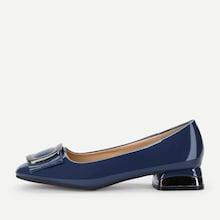 Romwe Patent Leather Ballerina Shoes