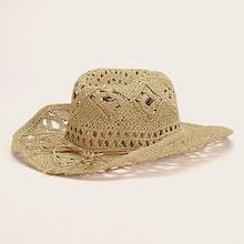 Romwe Lace-up Detail Hollow Cowboy Hat