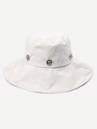 Romwe Beige Floral Liner Large Brimmed Hat