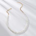 Romwe Faux Pearl Beaded Necklace 1pc
