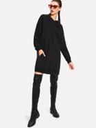 Romwe Drop Shoulder Hoodie Dress