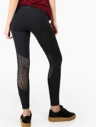 Romwe Perforated Mesh Activewear Leggings