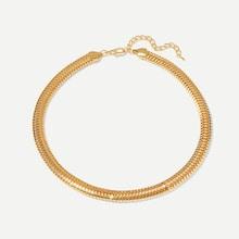 Romwe Wide Metal Statement Earrings