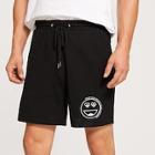Romwe Guys Drawstring Waist Letter & Cartoon Shorts