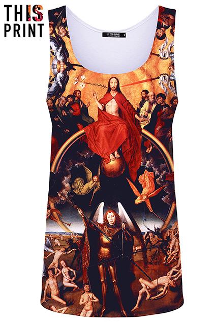 Romwe This Is Print Last Judgment Print Vest