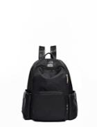 Romwe Double Pocket Side Backpack