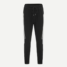 Romwe Guys Striped Side Seam Drawstring Waist Sweatpants