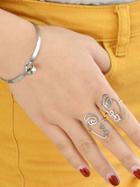 Romwe Silver Open Cuff Bracelets For Women Bijoux Jewelry