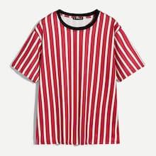 Romwe Guys Striped Tunic Tee
