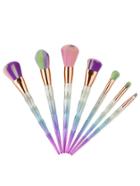 Romwe Multicolor Bristle Makeup Brush Set