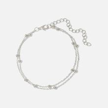Romwe Metal Ball Detail Layered Chain Anklet