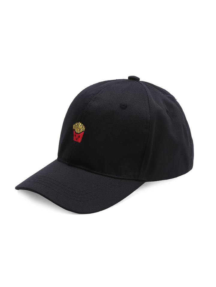 Romwe French Fries Embroidery Baseball Hat