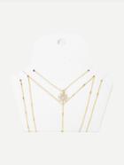 Romwe Layerd Chain Body Harness With Necklace