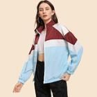 Romwe Cut And Sew Color Block Jacket