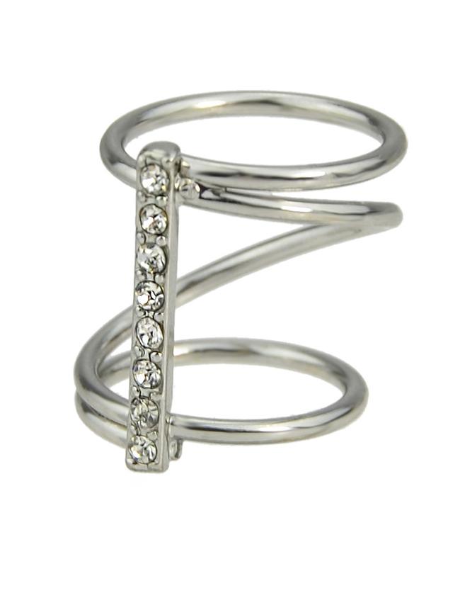 Romwe Silver Plating Round Shape Ring