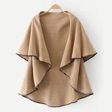 Romwe Contrast Stitching Cardigan