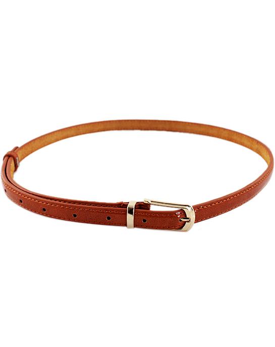 Romwe Fashion Brown Buckle Belt