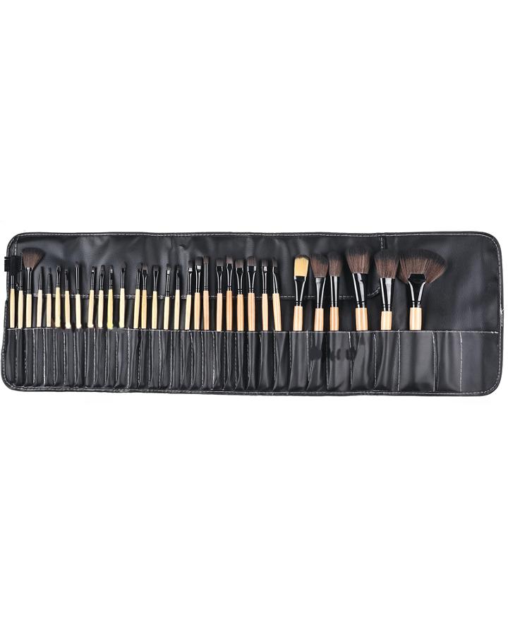 Romwe 32pcs Professional Cosmetic Makeup Brush Set With Balck Bag