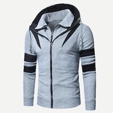Romwe Guys Color Block 2 In 1 Hooded Sweatshirt