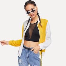 Romwe Letter Taped Decoration Jacket