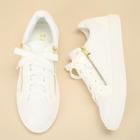 Romwe Crocodile Pattern Lace-up Sneakers