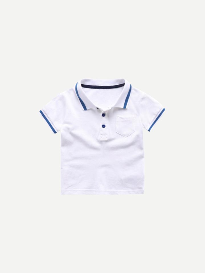 Romwe Ringer Polo Shirt