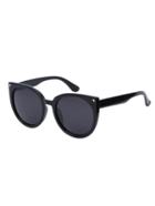 Romwe Black Lenses Oversized Round Cat Eye Sunglasses