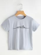 Romwe Embroidered Graphic Tee
