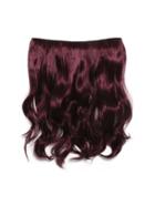 Romwe Black & Burgundy Clip In Soft Wave Hair Extension