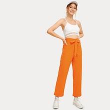 Romwe Belted Wide Leg Pants