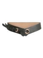 Romwe Ring Detail Waist Belt