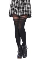 Romwe Perspective Bowknot Tights