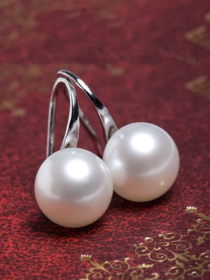 Romwe Faux Pearl Earrings
