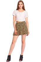 Romwe Romwe Charming Leopard Skirt