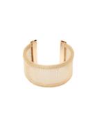 Romwe Gold Alloied Wide Cuff Bracelet
