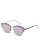 Romwe Grey Frame Purple Cat Eye Lenses Sunglasses