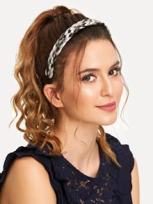 Romwe Mixed Woven Design Headband