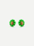 Romwe Flower-shaped Stud Earrings