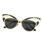 Romwe Black Oversized Cat Sunglasses