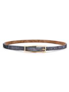 Romwe Square Buckle Skinny Belt