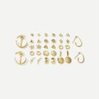 Romwe Star & Round Stud Earrings 17pairs