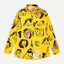 Romwe Guys Cartoon Print Pocket Front Shirt