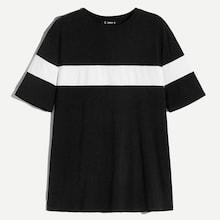 Romwe Guys Two Tone Short Sleeve T-shirt