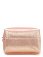 Romwe Zipper Glitter Cosmetic Bag