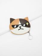 Romwe Cat Face Coin Purse